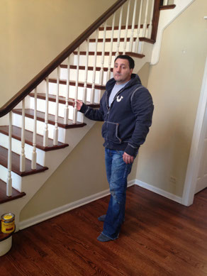 Chicago Hardwood Flooring | Luciano's Hardwood Flooring | Finished Staircase